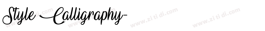 Style Calligraphy字体转换